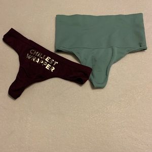 2 Victoria’s Secret brand new thongs- small